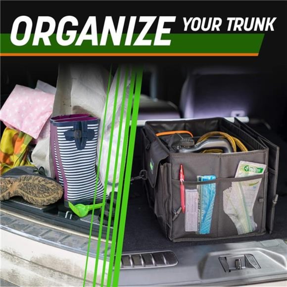 Auto Car Trunk Organizer - Collapsible, Multi-Compartment Automotive SUV - Picture 2 of 7